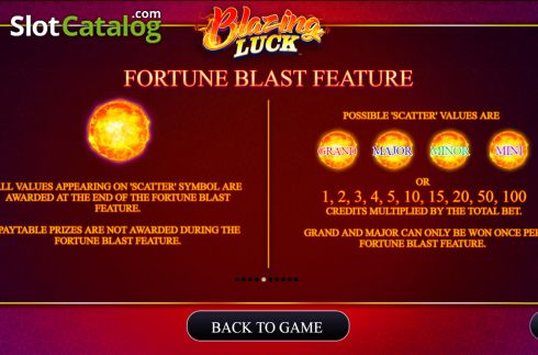 Скрин5. Blazing Luck (AGS) слот
