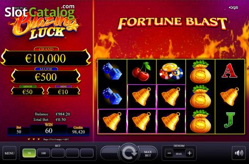 Скрин4. Blazing Luck (AGS) слот