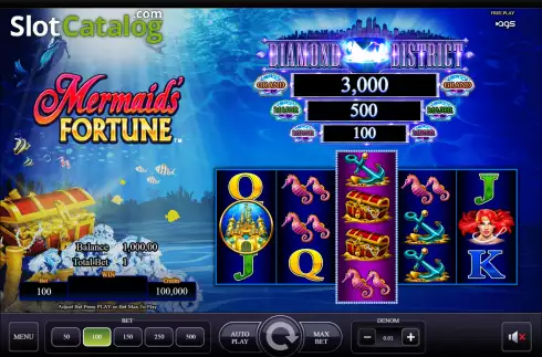 Скрин2. Mermaids Fortune (AGS) слот