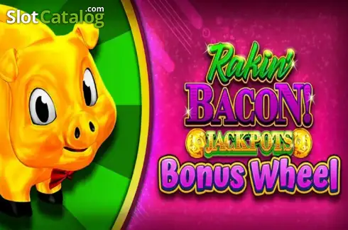 Rakin' Bacon Jackpots Bonus Wheel логотип Rakin' Bacon Jackpots Bonus Wheel логотип