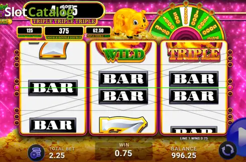 Скрин3. Rakin' Bacon Jackpots Bonus Wheel слот