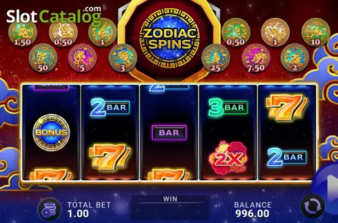Скрин2. Zodiac Spins слот