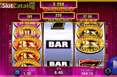 Скрин3. Gold Inferno Wild Stacks слот