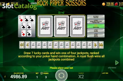 Скрин9. Rock Paper Scissors (AGT Software) слот