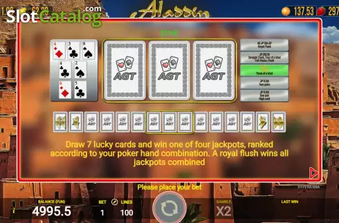 Скрин9. Aladdin (AGT Software) слот