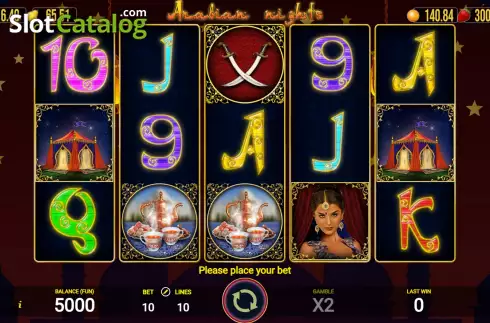 Скрин2. Arabian Nights (AGT Software) слот
