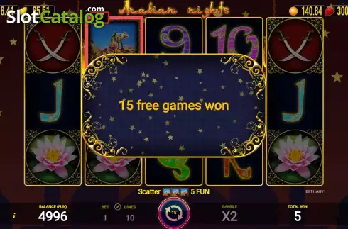 Скрин5. Arabian Nights (AGT Software) слот