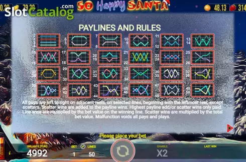 Скрин9. Happy Santa 50 слот