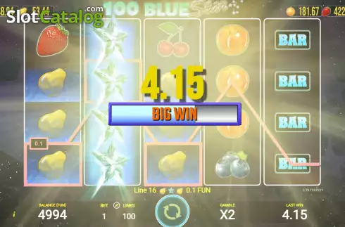 Скрин4. 100 Blue Star слот