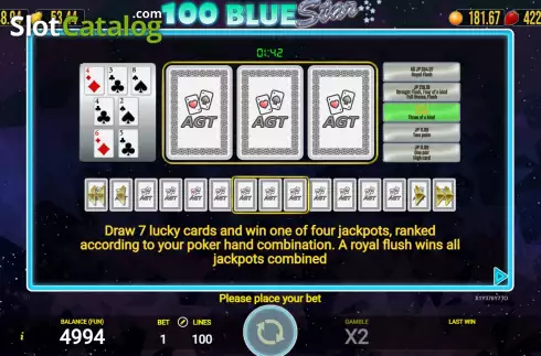 Скрин8. 100 Blue Star слот