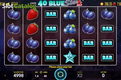 Скрин2. 40 Blue Star 6 Reels слот