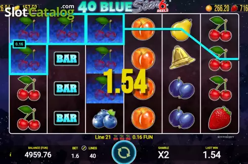 Скрин4. 40 Blue Star 6 Reels слот