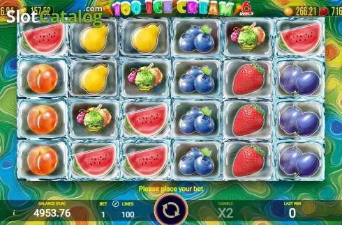 Скрин2. 100 Ice Cream 6 Reels слот