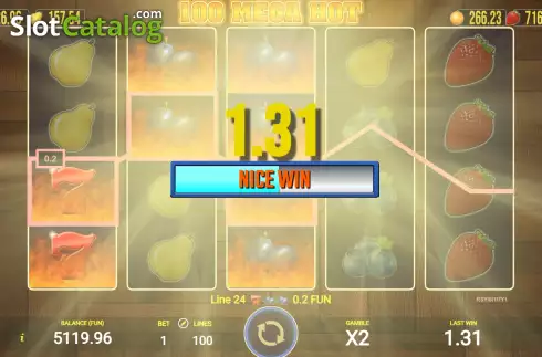Скрин3. 100 Mega Hot (AGT Software) слот