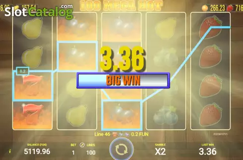 Скрин4. 100 Mega Hot (AGT Software) слот