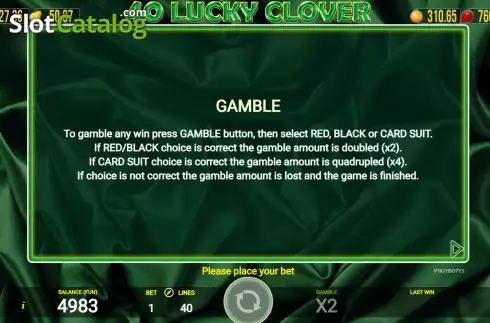 Скрин7. 40 Lucky Clover слот