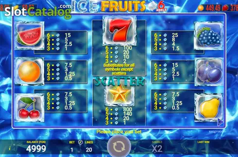 Скрин6. Ice Fruits 6 Reels слот