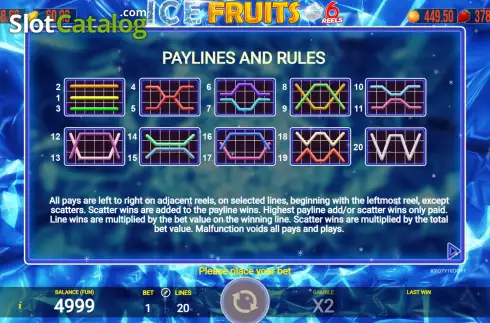 Скрин9. Ice Fruits 6 Reels слот