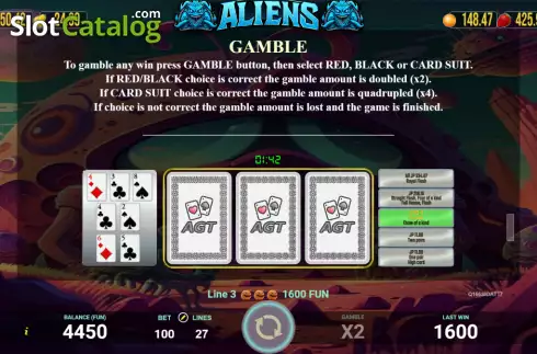 Скрин8. Aliens (AGT Software) слот