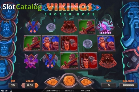 Скрин2. Vikings Frozen Gods слот