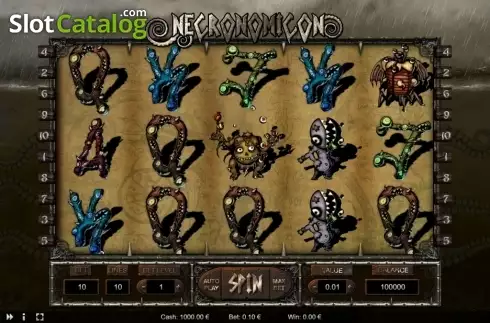 Скрин2. Necronomicon слот