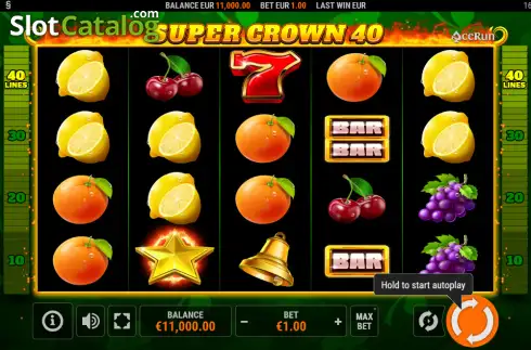 Скрин2. Super Crown 40 слот