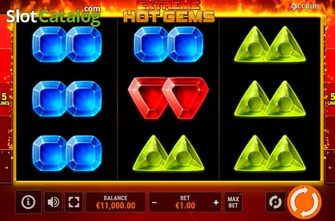 Скрин2. Extreme Hot Gems слот