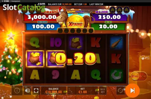 Скрин3. Golden Donkey Christmas Xpand слот