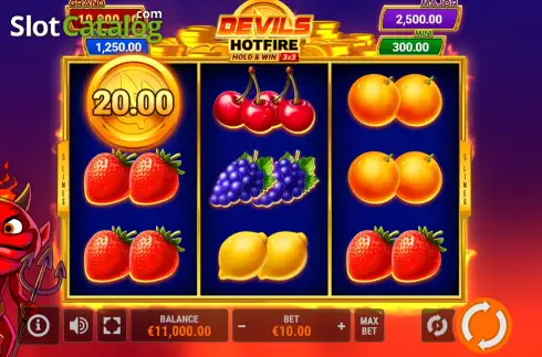 Скрин2. Devils HotFire Hold & Win слот