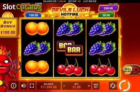 Скрин2. Devil's Luck Hotfire слот