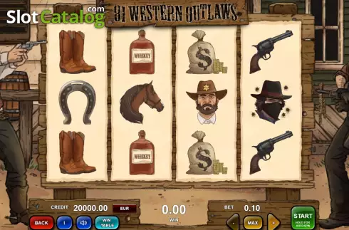 Скрин2. 81 Western Outlaws слот