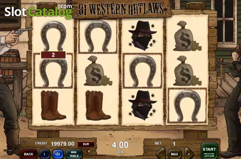 Скрин3. 81 Western Outlaws слот