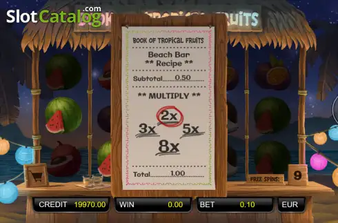 Скрин3. Book of Tropical Fruits слот