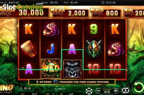Скрин4. King of the Jungle (Ainsworth) слот