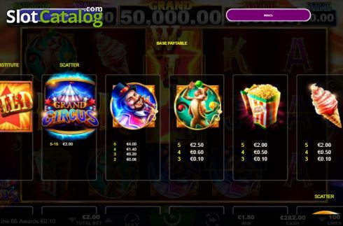 Скрин6. Grand Circus слот