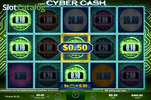 Скрин3. Cyber Cash слот