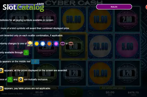 Скрин5. Cyber Cash слот