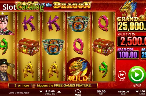 Скрин2. Rise of the Dragon слот