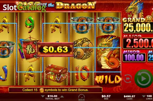 Скрин3. Rise of the Dragon слот