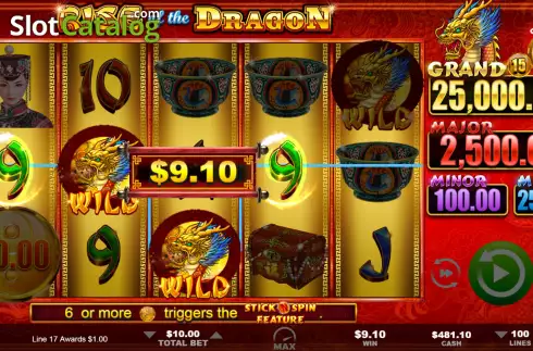 Скрин4. Rise of the Dragon слот