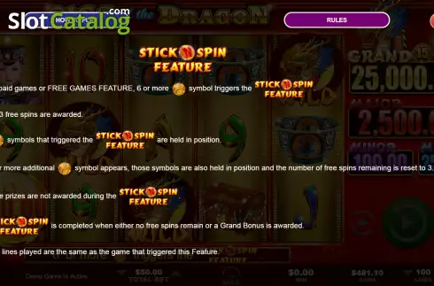 Скрин9. Rise of the Dragon слот