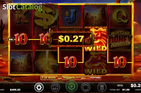 Скрин3. Mustang Money Energized слот