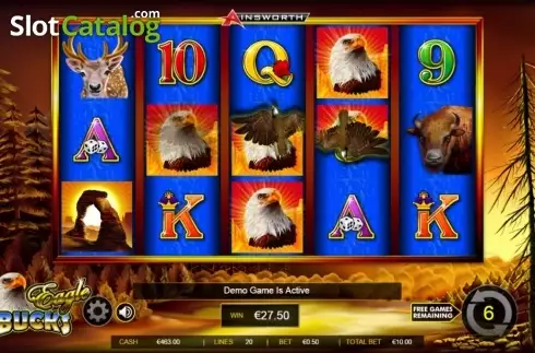 Скрин8. Eagle Bucks слот