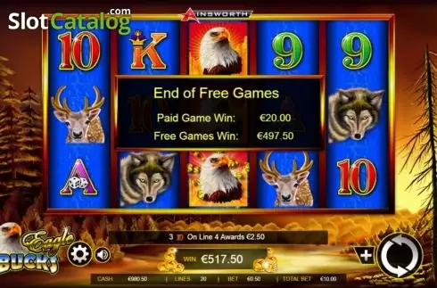 Скрин9. Eagle Bucks слот