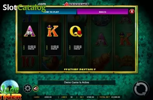 Скрин7. Jade Tiger слот
