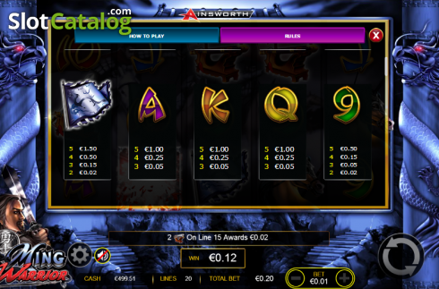Скрин8. Ming Warrior слот
