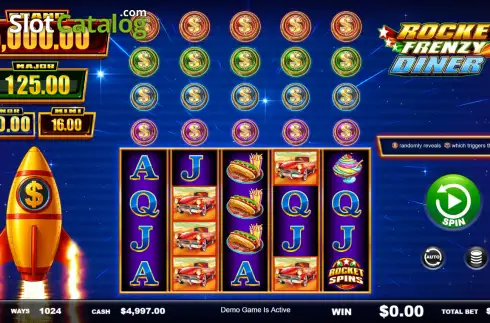 Скрин2. Rocket Frenzy Diner слот