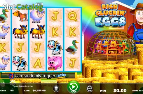 Скрин2. Rich Cluckin' Eggs слот