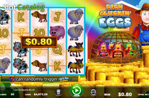 Скрин3. Rich Cluckin' Eggs слот