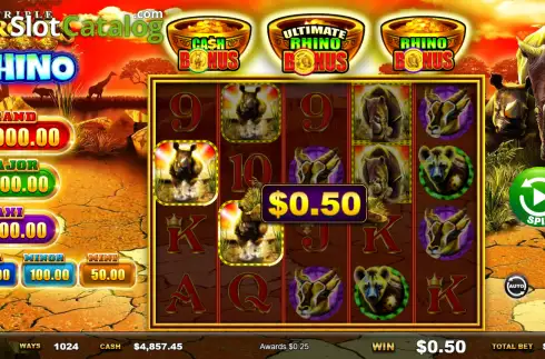 Скрин3. Triple Troves Rhino слот